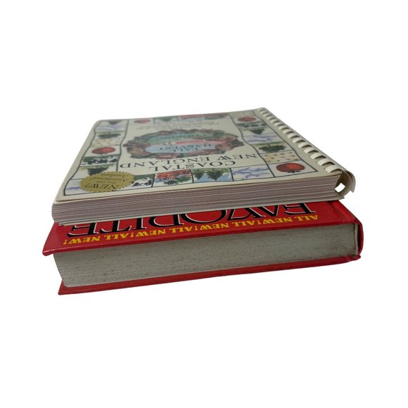 Lot 2 Coastal New England Spiral Hardcover Favorite New England Recipes Cookbook - Picture 5 of 15